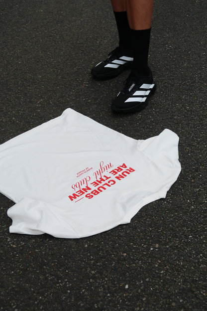 T-shirt Running Club Blanc