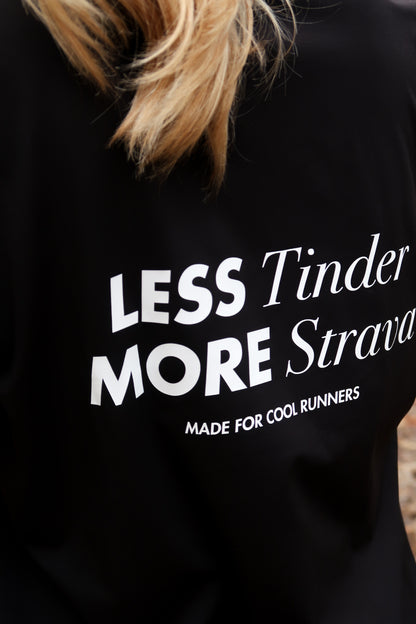 T-shirt Less and More Noir