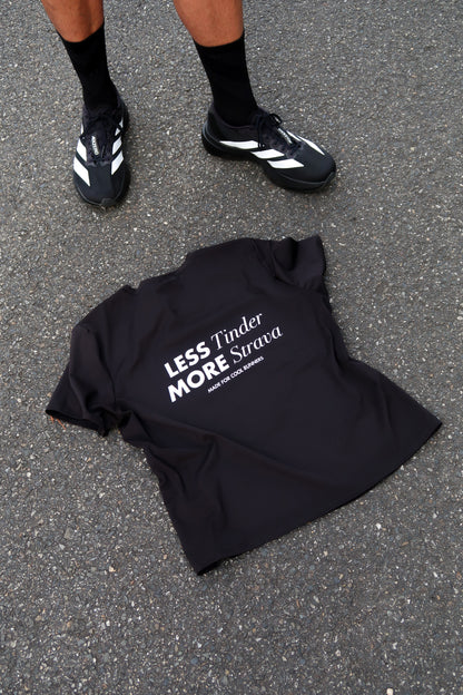 T-shirt Less and More Noir