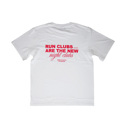 T-shirt Running Club Blanc
