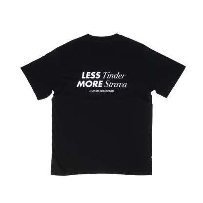 T-shirt Less and More Noir